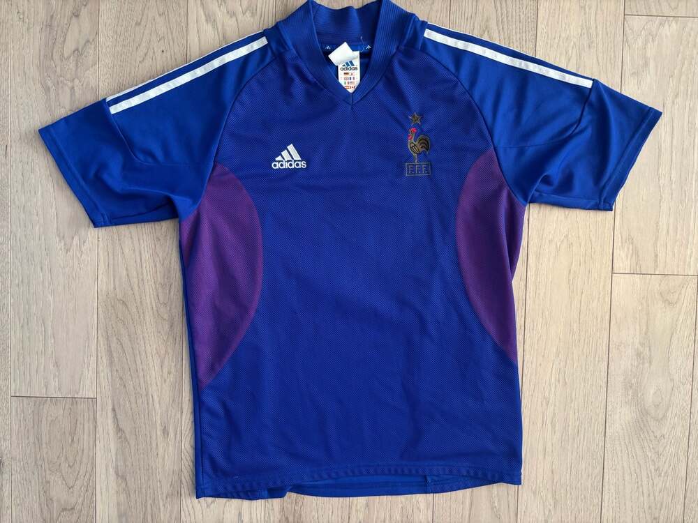 Adidas France 2002 Home Zidane #10 Soccer Jersey Size Medium